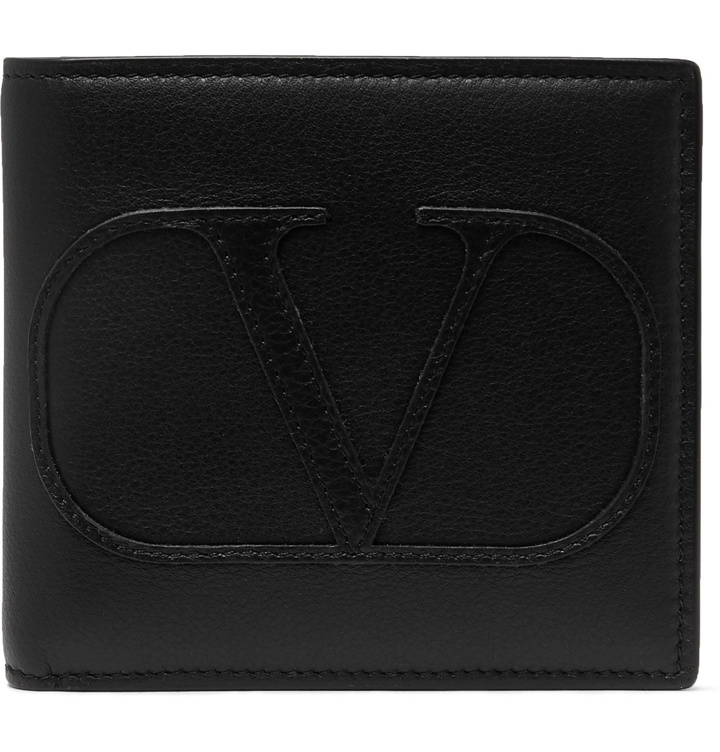 Photo: Valentino - Valentino Garavani Logo-Appliquéd Leather Billfold Wallet - Black