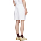Casablanca White Floral Trim Classic Shorts