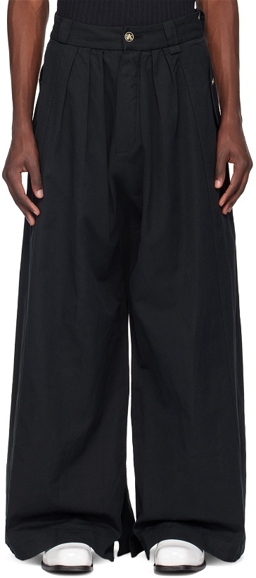 Photo: WILLY CHAVARRIA Black Wide-Leg Trousers