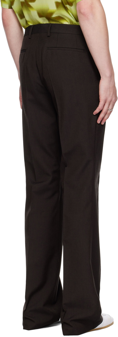 Pantalon Dries Van Noten Parvati - Taille 4 (38) - Brun Foncé - Neuf Avec étiquettes - Fabriqué En Belgique
