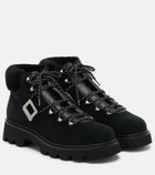 Roger Vivier Viv' Rangers suede lace-up boots