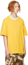AMBUSH Reversible Beige & Yellow Cotton Jersey T-Shirt