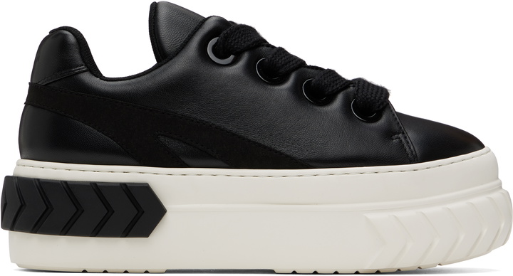 Photo: both Black Tyres Platform Padded Sneakers
