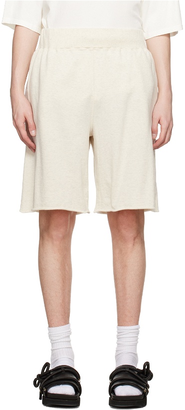 Photo: UNDERCOVER Off-White Rolled Edge Shorts