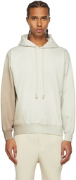 AURALEE Khaki Gradation Dye Hoodie