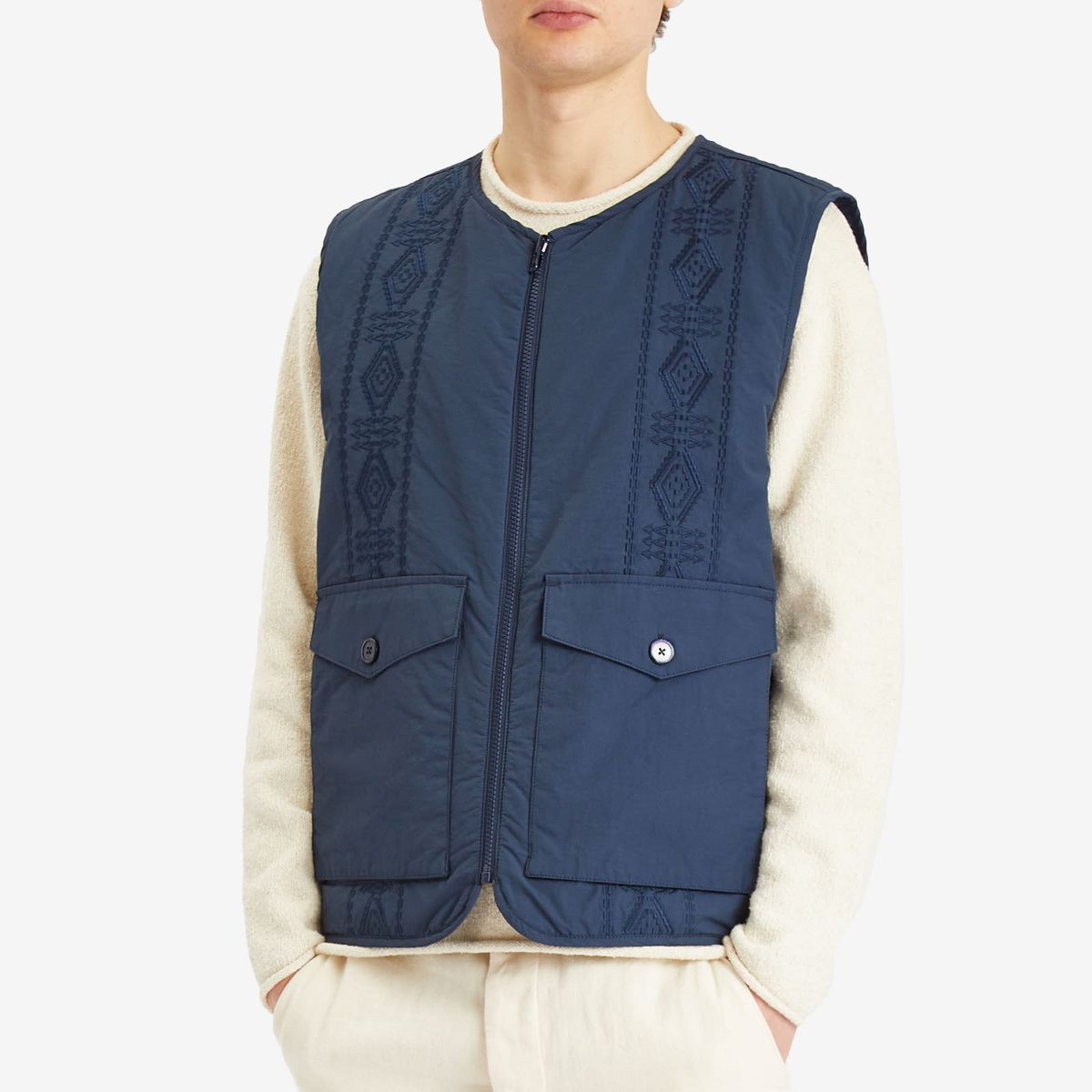 Pendleton Men's Reversible Parachute Liner Vest in Navy