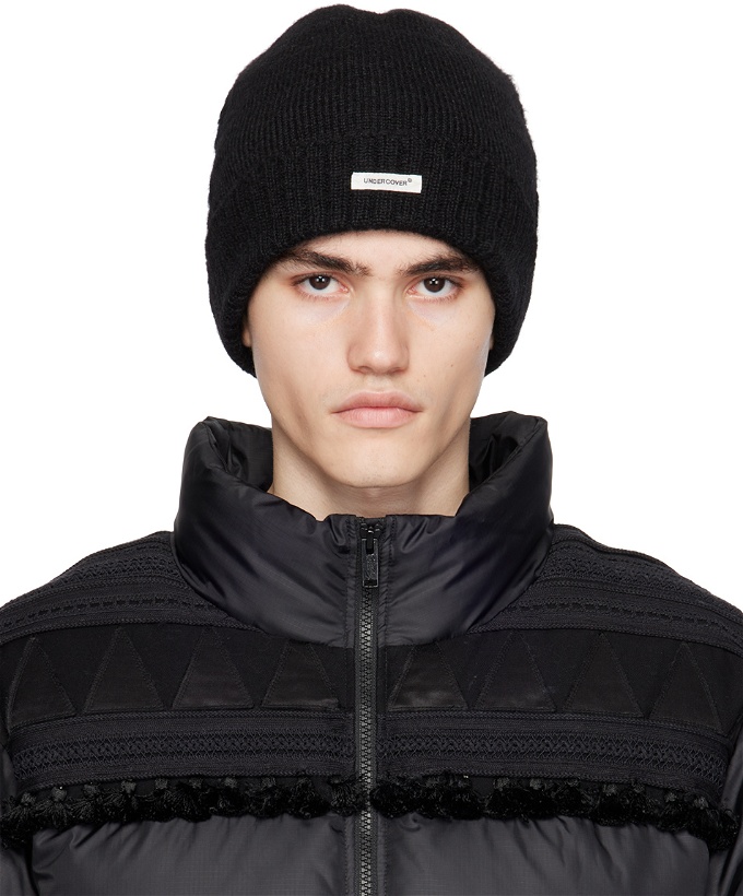 Photo: UNDERCOVER Black Patch Beanie