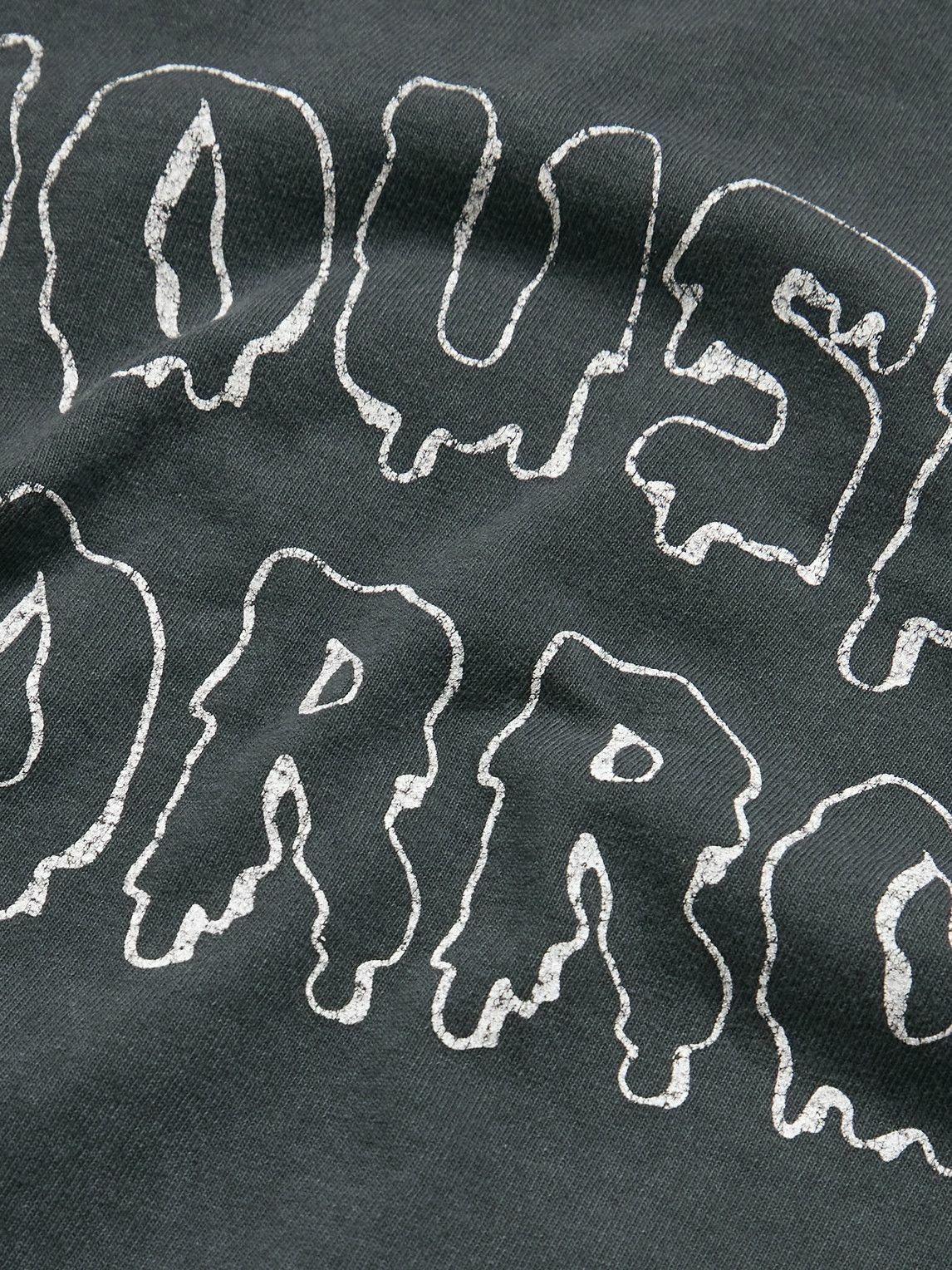 Gallery Dept. - Horrors Glittered Printed Cotton-Jersey T-Shirt - Gray