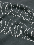 Gallery Dept. - Horrors Glittered Printed Cotton-Jersey T-Shirt - Gray