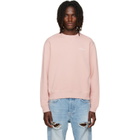 Acne Studios Pink Logo Fleece Sweatshirt
