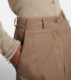 The Row Fadry cotton-blend gabardine wide-leg pants