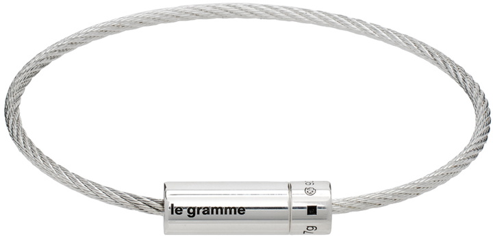 Photo: Le Gramme Silver Cable 'Le 7g' Bracelet