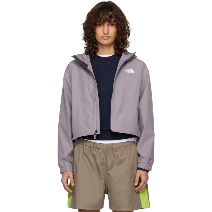 Photo: The North Face Purple Quest Cropped Waterproof Rain Jacket