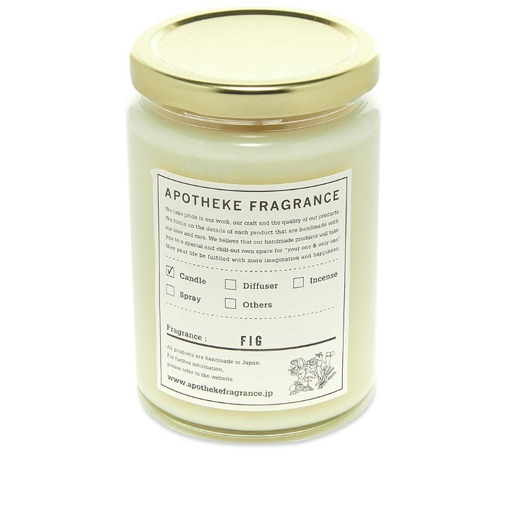 Photo: Apotheke Fragrance Glass Jar Candle in Fig