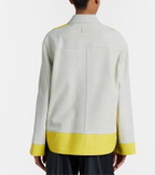 Loewe Leather-trimmed suede jacket