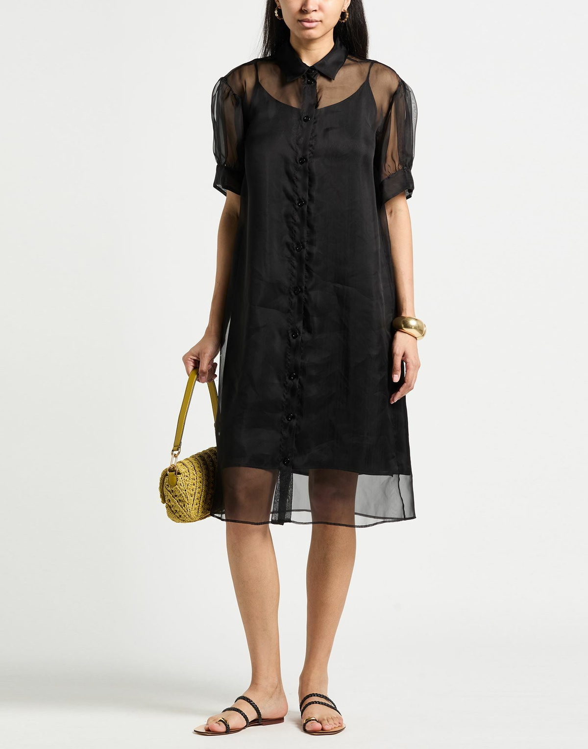 Peserico Womens Midi dress in Black