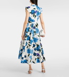 Erdem Floral cotton poplin midi dress