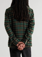 A.P.C. - Checked Cotton-Blend Flannel Overshirt - Green