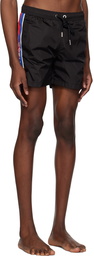 Moncler Black Drawstring Swim Shorts