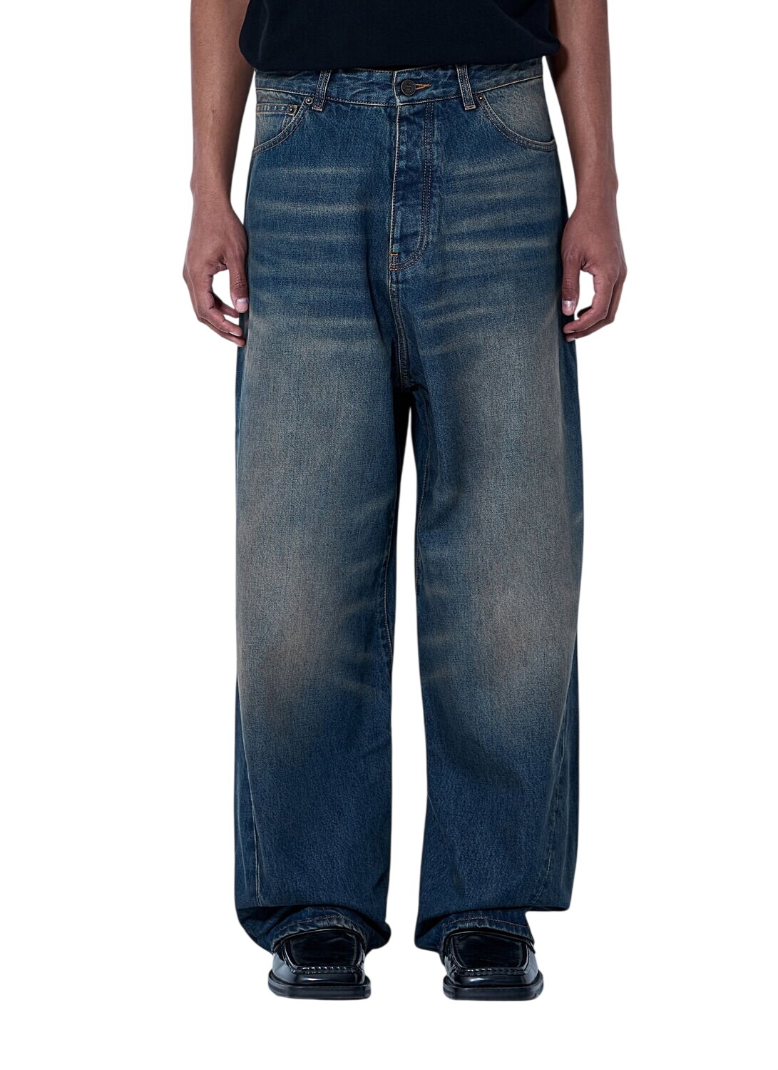 Vetements Navy Reebok Edition Reworked Biker Track Pants Vetements