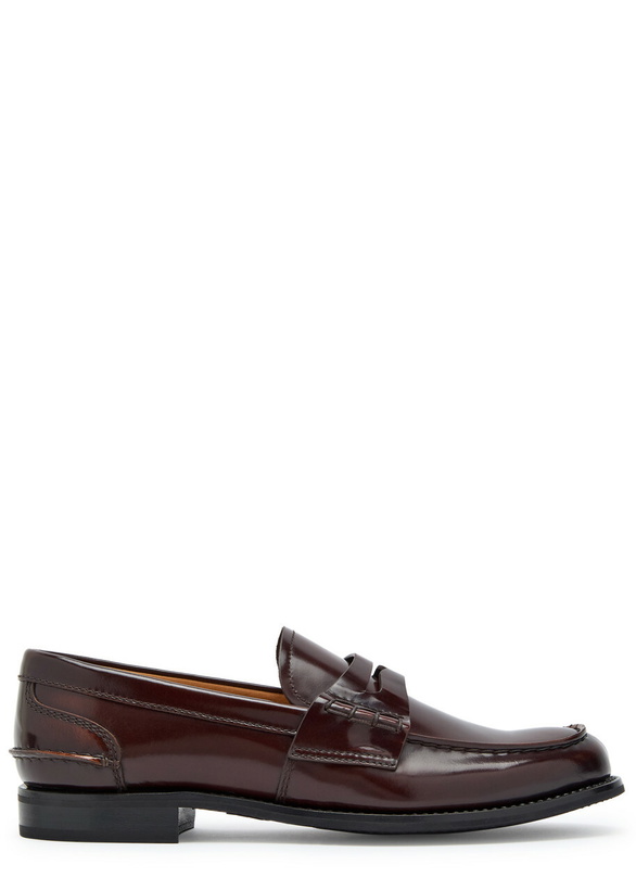 Photo: Church's Pembrey Polished Leather Loafers Brown