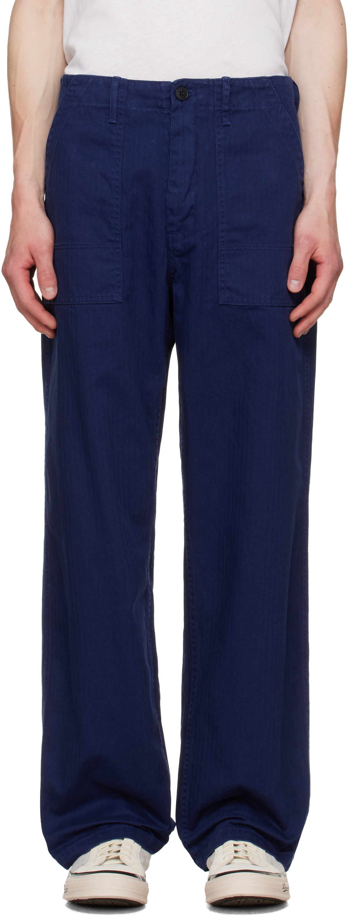 Nudie Jeans Navy Tuff Tony Trousers