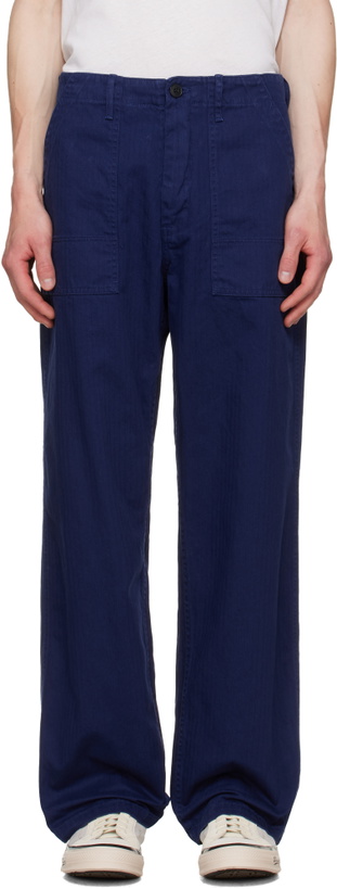 Photo: Nudie Jeans Navy Tuff Tony Trousers