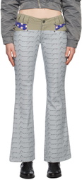 BARRAGÁN Khaki Script Trousers