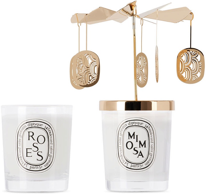 Photo: diptyque Mimosa & Roses Carrousel Candle Set