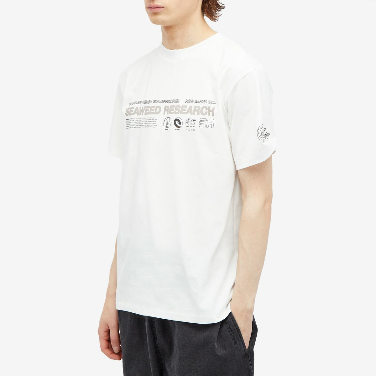 Space Available Men's Seaweed Research T-Shirt in Off White