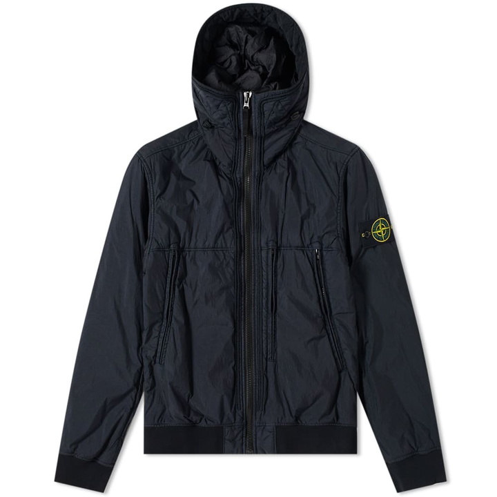 Photo: Stone Island Garment Dyed Crinkle Reps NY Piping Hooded Jacket