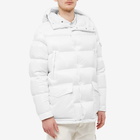 Moncler Men's Chiablese Long Down Jacket in White