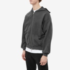 Cole Buxton Men's Warm Up Zip Hoody in Washed Black