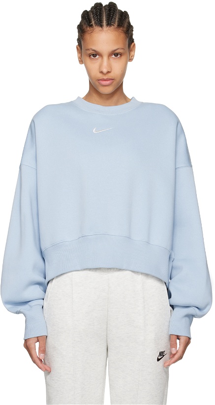 Photo: Nike Blue Sportswear Phoenix Sweatshirt