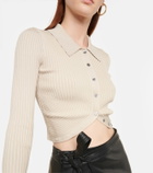 Simkhai - Sol ribbed-knit crop cardigan