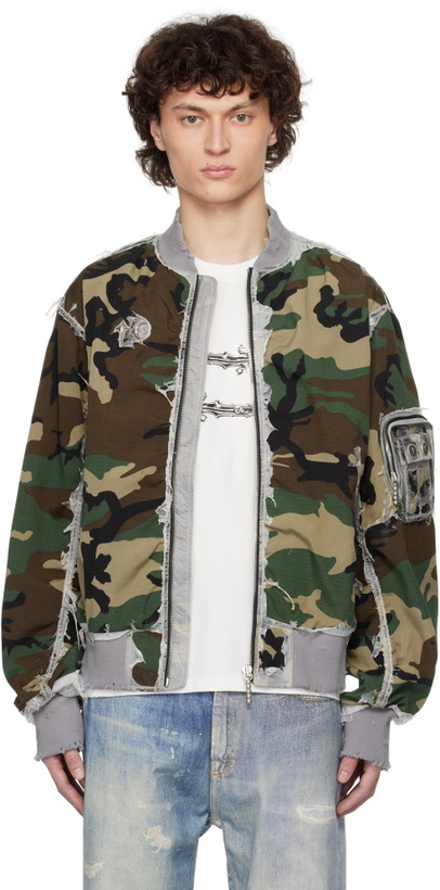 Photo: Thug Club Khaki Burnt Tango Charlie Bomber Jacket