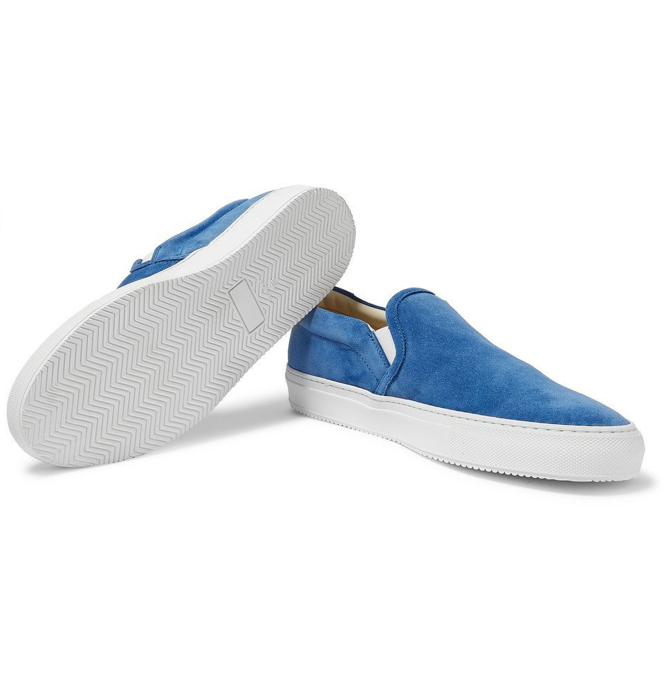 Common Projects - Suede Slip-On Sneakers - Men - Blue Common Projects