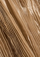 Eileen Fisher Whisper Pleated Silk Scarf - Beige - One Size