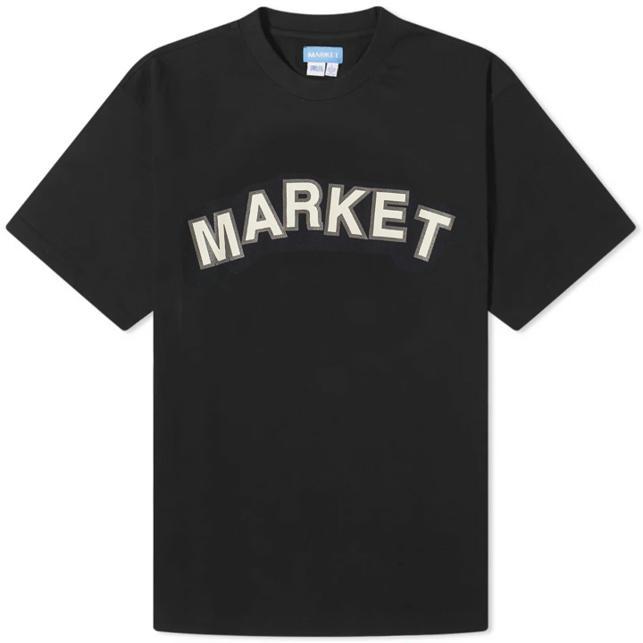 Photo: MARKET Men's Communitry Garden T-Shirt in Washed Black