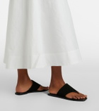Róhe Halterneck cotton-blend poplin midi dress