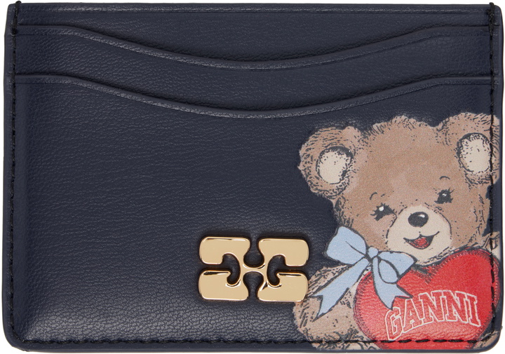 Photo: GANNI Navy Bou Bear Card Holder