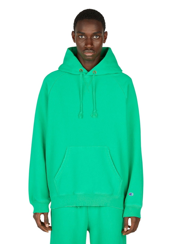 Photo: Champion Logo Embroidered Hooded Sweatshirt