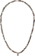 Paul Smith Multicolor Stripe Bead Necklace