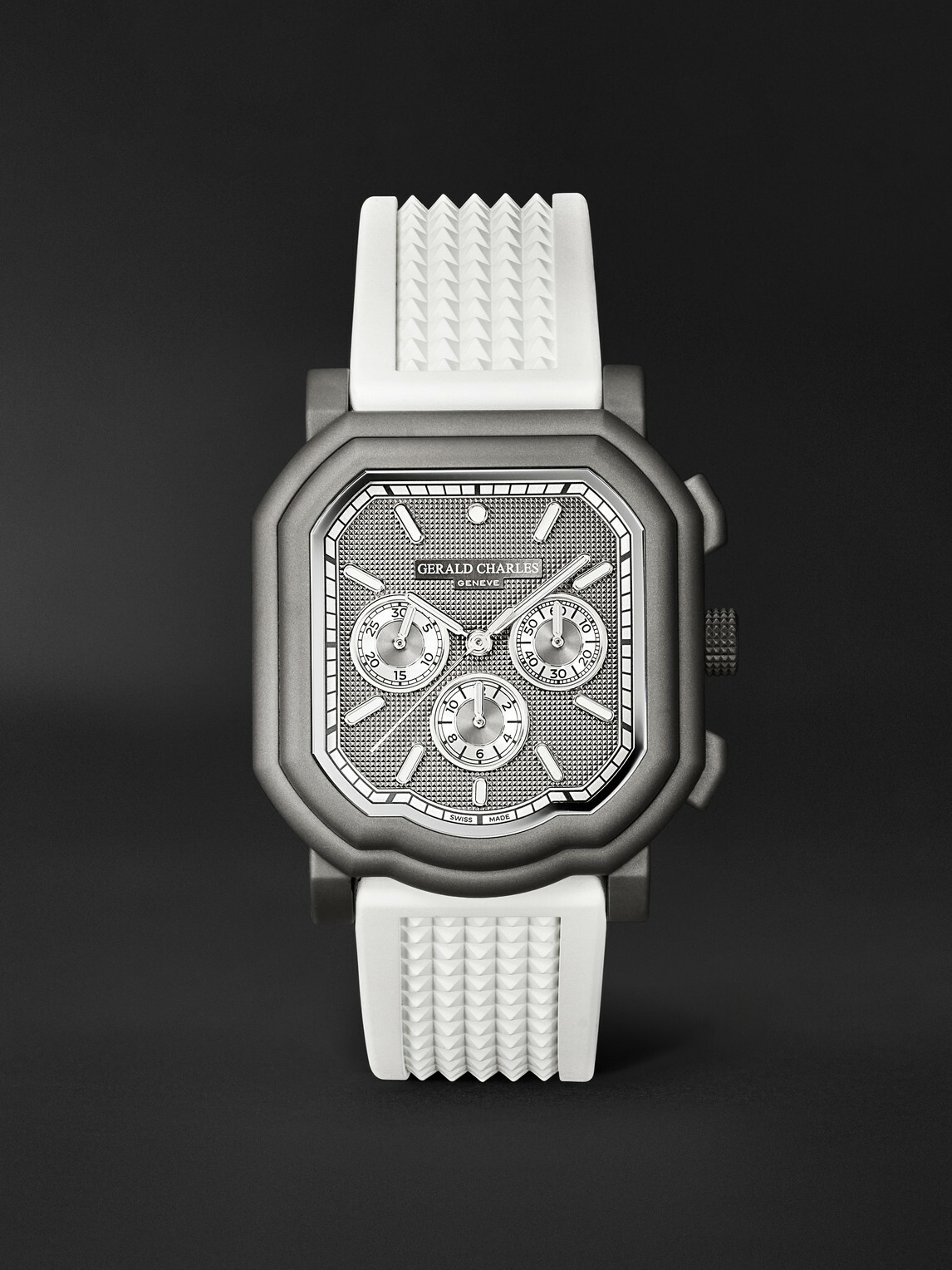 Gerald Charles - Maestro 3.0 Automatic Chronograph Darkblast® Titanium Watch, Ref. GC3.0-TNSB-06CP-RSPN