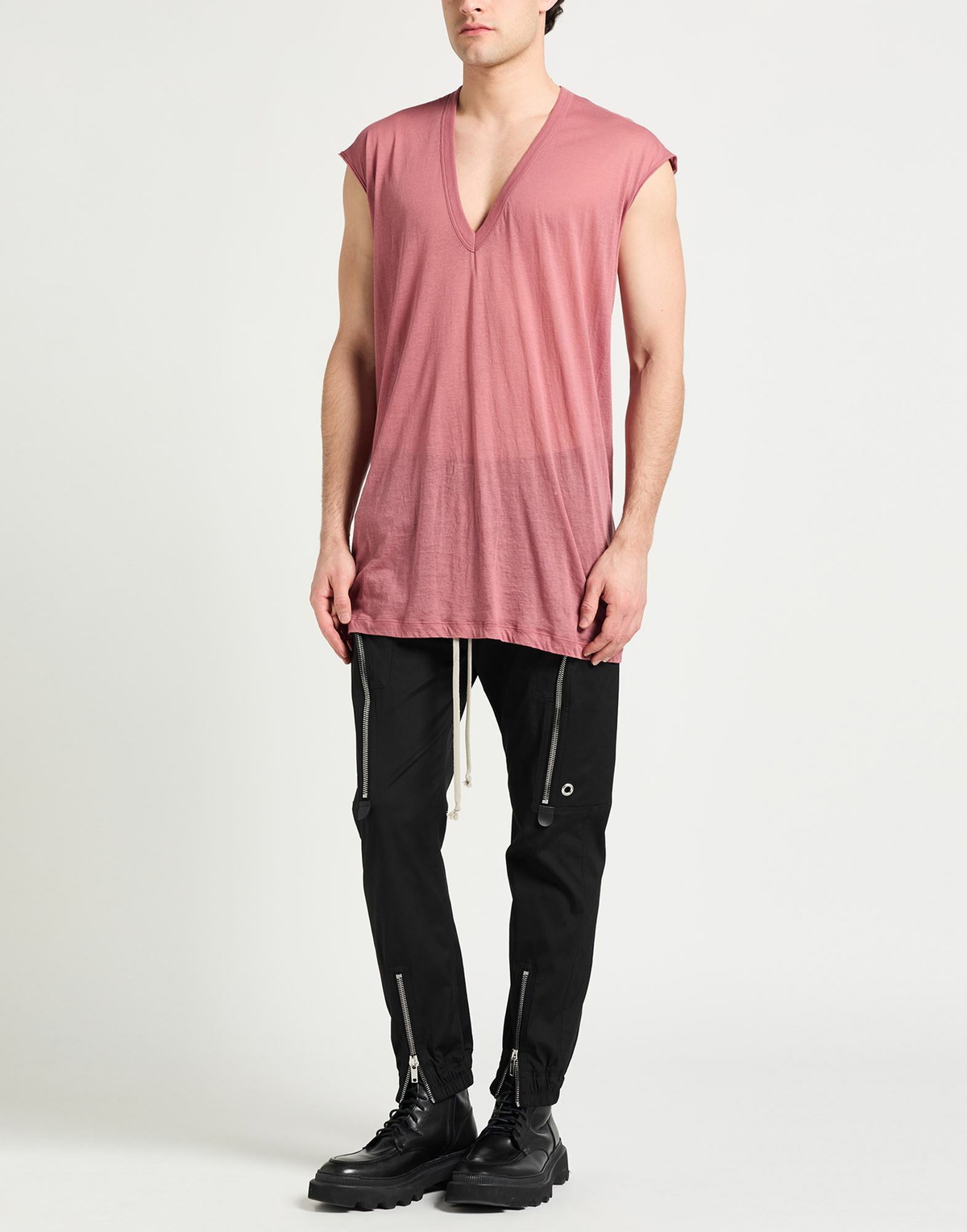 Rick Owens Mens T-shirt Antique rose