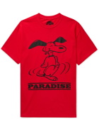 PARADISE - Printed Cotton-Jersey T-shirt - Red
