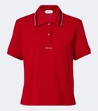 Versace Greca cotton piqué polo shirt