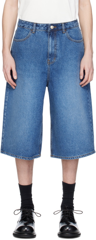 Photo: ADER error Blue Sig; TRS Tag 01 Denim Shorts