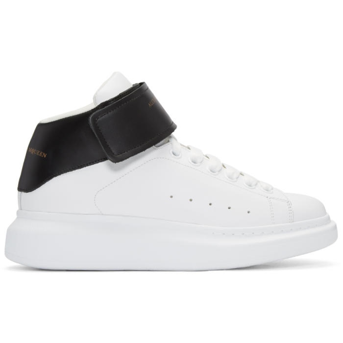 Photo: Alexander McQueen Black and White Oversized High-Top Sneakers