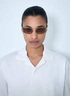 Balenciaga Gossip Rimless Logo Sunglasses
